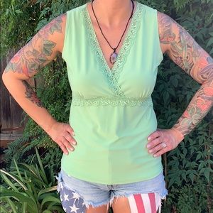 Light green tank top
